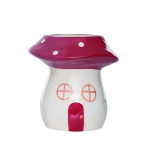Transpac Ceramic 7 in. Multicolor Spring Mushroom Planter - 1 of 4