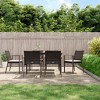 vidaXL Garden Dining Set Brown Poly Rattan 7 Piece Seats Many - 2 of 4