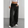 Coolmee Women's Vintage Corduroy High Elastic Waist Wide Leg Pocketed Pants Trouser - 4 of 4