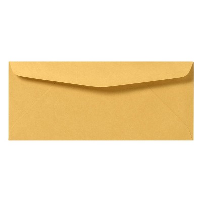 LUX Self Seal #14 Business Envelope 5" x 11 1/2" Brown Kraft 50/Pack (80770-50)