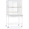 Prevue Pet Products Wrought Iron Flight Cage with Stand, Chalk White (F047) - image 3 of 4