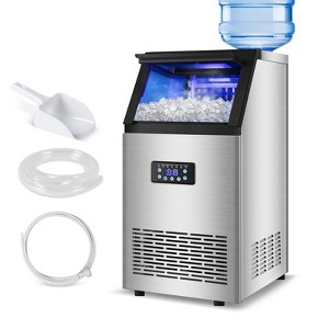 RAPSUAR 17in.120 lbs./24H Built-in/Freestanding Commercial Ice Maker With 30 lbs. Storage Bin - 1 of 4