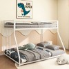 NicBex Twin Over Full Bunk Bed with Safety Vent Board Guardrail,Metal Twin Loft Bed with Built-In Ladder,Low Profile Bunk Beds for Bedroom - 2 of 4