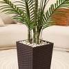 DR.Planzen UV Resistant 6-7FT Artificial Palm Tree with White Tall Planter, Big Pre Potted Fake Palm Plants for Indoor Outdoor Office House Decor - 4 of 4
