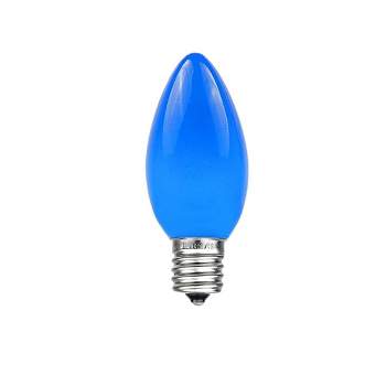 Novelty Lights Ceramic C7 Incandescent Traditional Vintage Christmas Replacement Bulbs 25 Pack