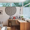 Brooklyn Wall Art, Geometric Metal Wall Decor, Home Office Living Room Decoration - 4 of 4