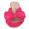 Allegra K Women's Slip-on Bow Chunky Heel Slide Sandals - 2 of 4