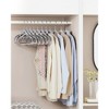 Songmics 50 Pack Coat Hangers Non-slip Clothes Hangers Space-saving Plastic  Hangers 360°swivel Rose Gold Hook Light Pink : Target