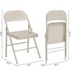 Whizmax Folding Chairs Set of 4, Foldable Chairs with Metal Frame Hold Up to 350 Pounds for Dining Room, Living Room, Office, Camping - 2 of 4