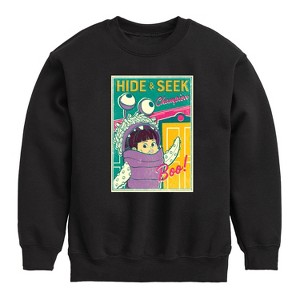 Boys' - Disney - Boo Hide And Seek Graphic Long Sleeve Fleece Sweatshirt - 1 of 4
