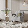 FONTOI Modern Leisure Armchair Living Room Accent Chair, Comfy Oversized Chair Bedroom Reading Chair, Sofa Chairs, Gray 26.3"* 31.5"*29.8" - 2 of 4