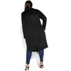 Women's Plus Size Amelia Coat - black | CITY CHIC - image 4 of 4