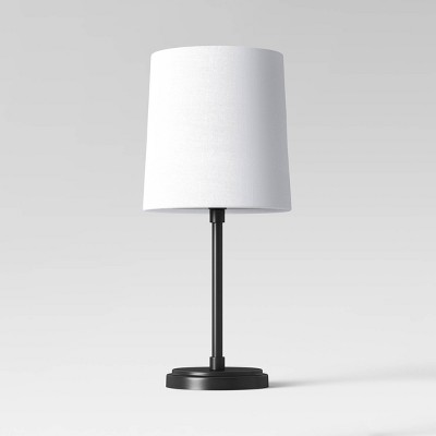 Metal Stick Mini Table Lamp Black (Includes LED Light Bulb) - Threshold™