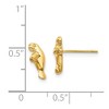 Black Bow Jewelry Mini Manatee Post Earrings in 14k Yellow Gold - 4 of 4