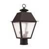 Livex Lighting Mansfield 2 - Light Post Light in  Bronze - 3 of 4