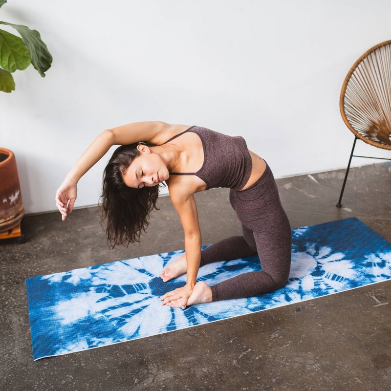 Yune Yoga The Ataraxy Dual Sided Yoga Mat - Blue (6mm), 5 of 8