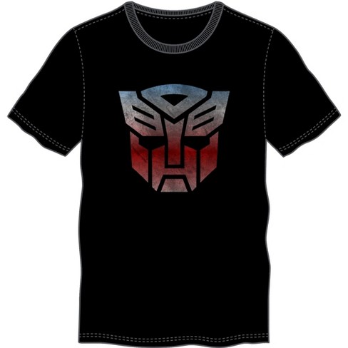 Transformers Autobots Classic Logo Crew Neck Short Sleeve Men’s Black T-shirt - image 1 of 1