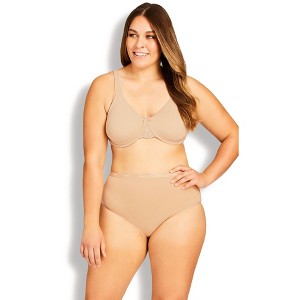 Avenue Women's Plus Size Modern Brief 3-Pack - 1 of 4