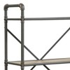 TiramisuBest Industrial 5-Shelf Bookcase - 53" Tall Floor Standing Open Bookshelf for Home Office, Living Room, and Bedroom Storage, Brown - 4 of 4