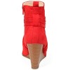 Journee Collection Womens Sabeena Inside Zip Open Toe Wedge Booties - 3 of 4