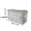 Unique Bargains Women Durable Heart Style Makeup Bag Gray 1 Pc - 3 of 3