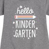 - Instant Message - Hello Kindergarten Graphic Short Sleeve Fleece Dress - 2 of 4