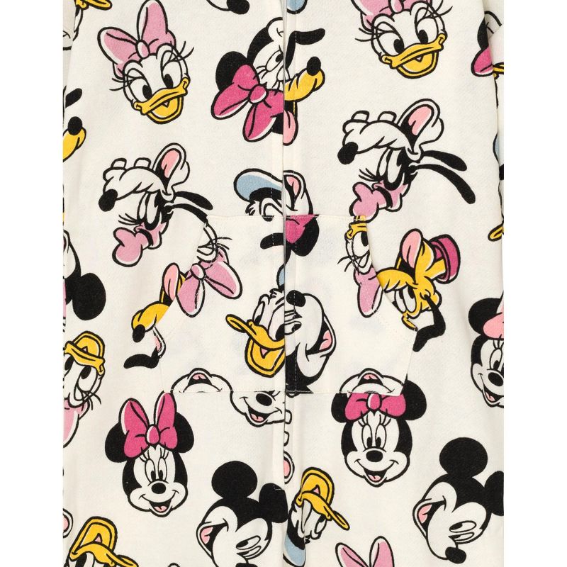 Disney Mickey Mouse Goofy Donald Duck Daisy Duck Fleece Zip Up Coverall Infant to Little Kid, 4 of 8