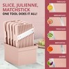 NutriSlicer Upright Mandoline Slicer – 5 Stainless Steel Blades, BPA-Free and Dishwasher Safe - 3 of 4