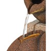 Cascading Jugs 30" High Large Rustic Indoor Outdoor Decor Faux Stone Floor Fountain with Light LED Waterfall Outside Garden Patio - 3 of 4