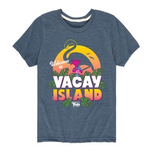 Boys' - Trolls - Welcome Vacay Island Poppy Short Sleeve Graphic T-Shirt - 1 of 4