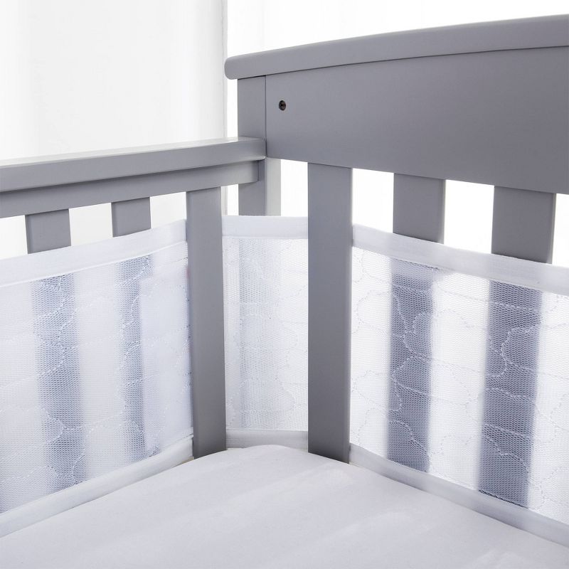 BreathableBaby Breathable Mesh Crib Liner - Deluxe Sheer Quilted Collection, 1 of 12