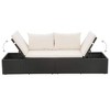 VidaXL Patio Bed Black 76.8Inchx23.6Inch Poly Rattan - 3 of 4