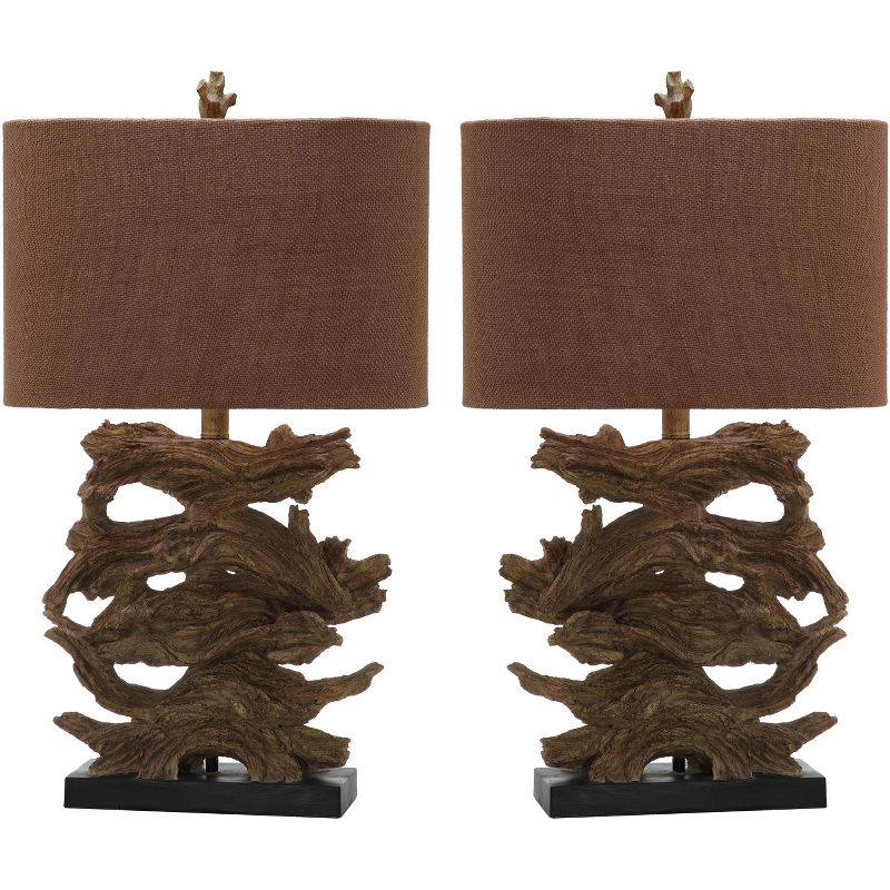 Forester Table Lamp (Set of 2) - Brown - Safavieh, 1 of 5