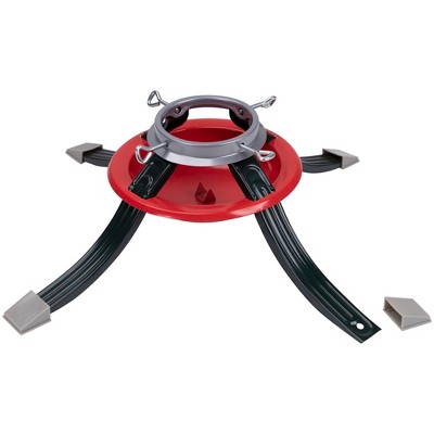 22" Red and Green Steel Christmas Tree Stand