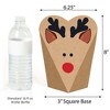 Big Dot of Happiness Prancing Plaid - Christmas and Holiday Party Favors - Gift Heart Shaped Favor Boxes for Women and Kids - Set of 12 - 3 of 4