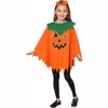 Clotth Kids' Halloween Pumpkin Glow Cape Outfit - Round Neck Cloak with Bag, Cute Festival Dress Up for Boys & Girls, Orange - Free size - 4 of 4