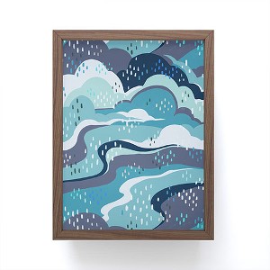 Avenie Land And Sky Ocean Surf Framed Mini Art Print - Society6 - 1 of 3