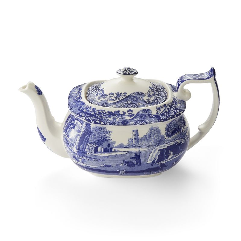 Spode Blue Italian Teapot, 1 of 9