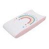 Little Love by NoJo "We Love You So" Multi Color Rainbow 2 Piece Super Soft Changing Pad Covers - 2 of 3