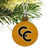 Colorado College Secondary Logo Mini Small Tiny Wood Christmas Tree Holiday Ornament - 3 of 4