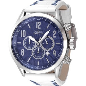 Invicta 46559 Men's Bolt Chronograph Blue Dial Leather Strap Watch - 1 of 4