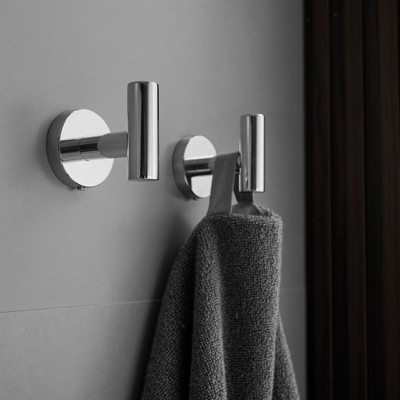 Polished Chrome 6-Piece Stainless Steel Bathroom Hardware Set