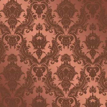Tempaper & Co. 28 sq ft Damsel Peel and Stick Wallpaper Ruby