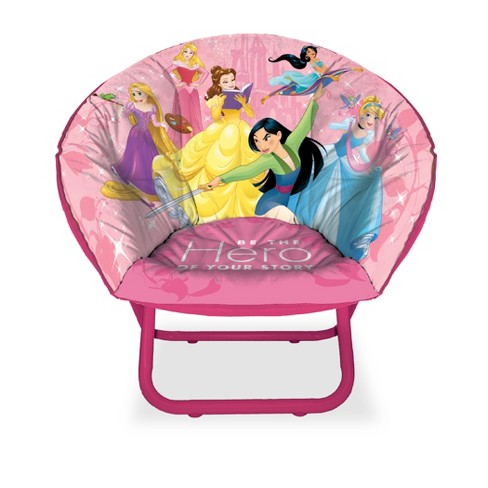Princess Kids Saucer Chair Pink Disney