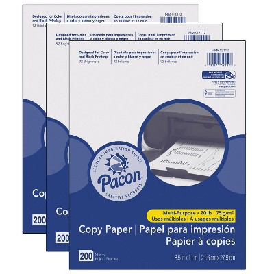 PACON NEON COPY PAPER BOND 8.5 X 11 RED 100 SHEETS