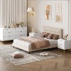 Dresser for Bedroom, Large 7 Drawer Dresser Organizer with Golden Metal Handle and Legs,Black - 3 of 4