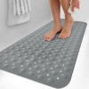 Non Slip Bathtub And Shower Mats 40x16 Extra Long Bath Tub Mat With Suction Cups & Drain Holes - Lux Decor Collection - 3 of 4