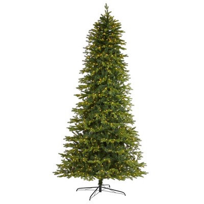 Nearly Natural 10’ Belgium Fir “Natural Look” Prelit LED Artificial Christmas Tree