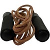 Amber Leather Jump Rope with Foam Handles for Endurance Workouts, Boxing, MMA, Martial Arts, Fitness – 9.5ft, for Men, Women & Children - 3 of 4