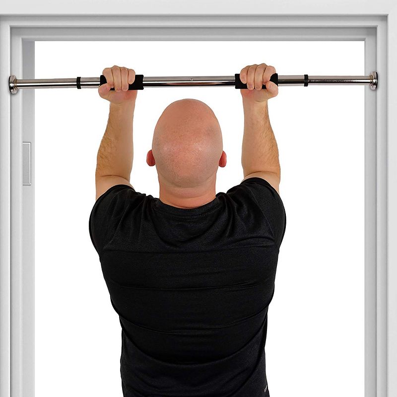 Mind Reader Metal Pull-Up Bar Upper Body Doorway Trainer with Easy Extender, 4 of 6